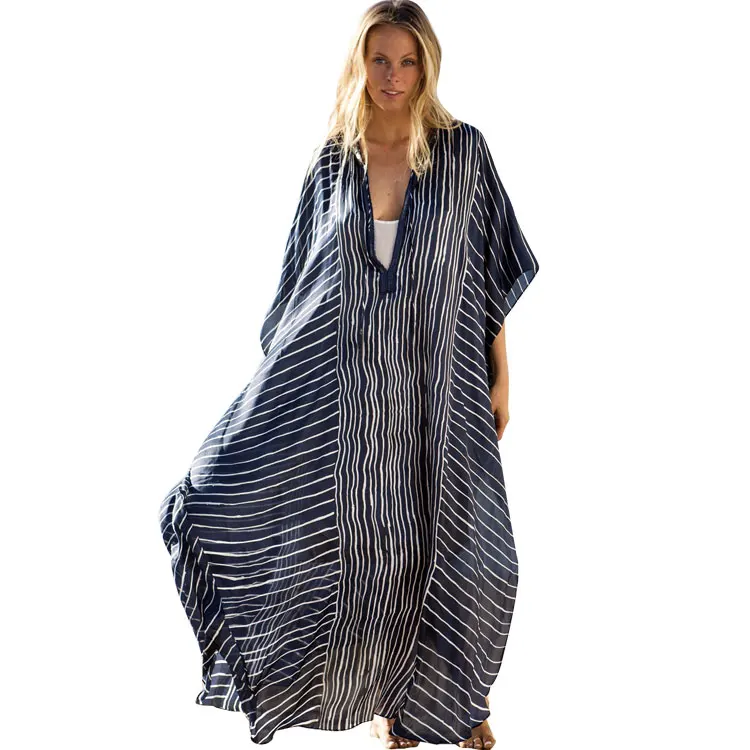 navy beach kaftan