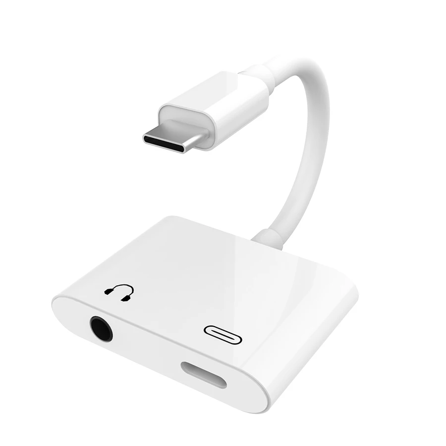 Dual Usb-c Audio Adapter With Pd 2 In 1 