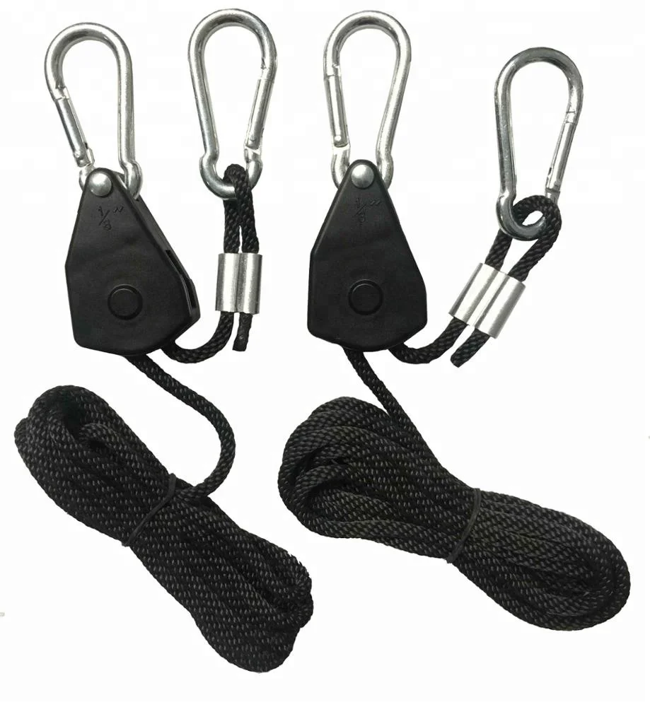 2 Pairs 1/8 Adjustable Heavy Duty Rope Hanger 