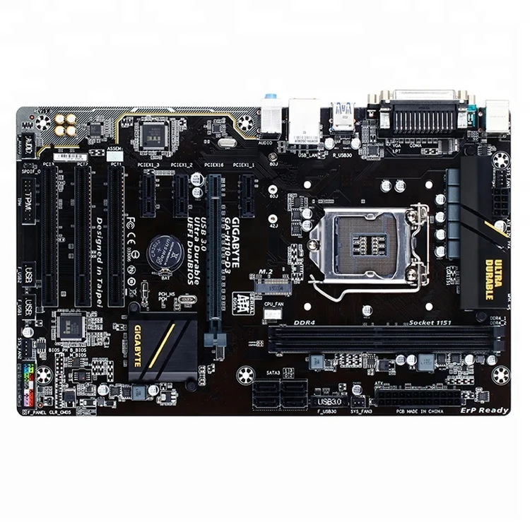 GIGABYTE Original Intel GA-H110-D3 Motherboard for ATX LGA1151 Game Desktop  PC Motherboard Used| Alibaba.com