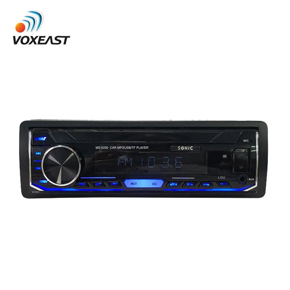 Single 1 Din Fixed Panel Display Car Audio MP3 Player with FM BT Aux SD USB Function Car Stereo