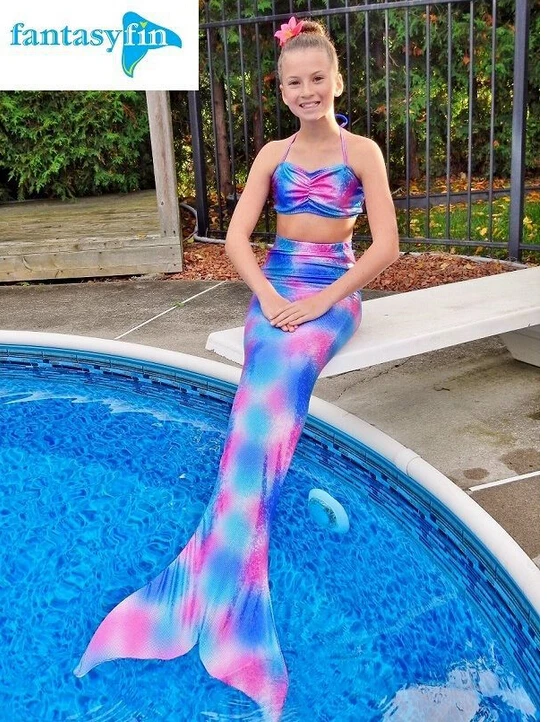 HOT 2016 Kids Mermaid Tails Children Dress Mermaid Kids Costume Fantasia Princess Bikini Swimsuit Girl Swimming