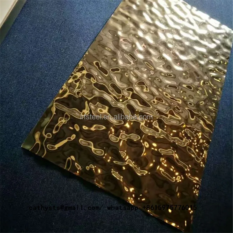 Brass color hammered finish stainless steel sheet, BWT METAL