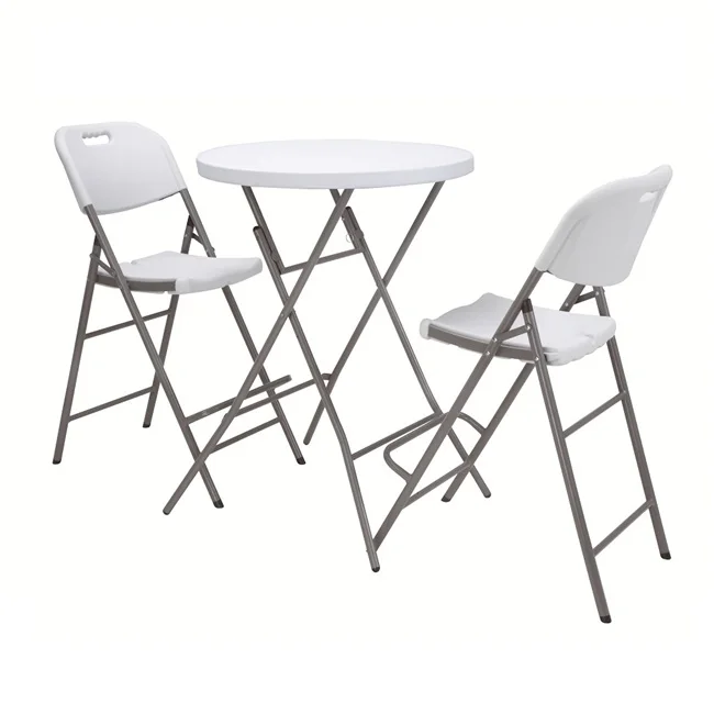 Диаметр 80 см высокий пластиковый круглый коктейльный складной коктейльный стол