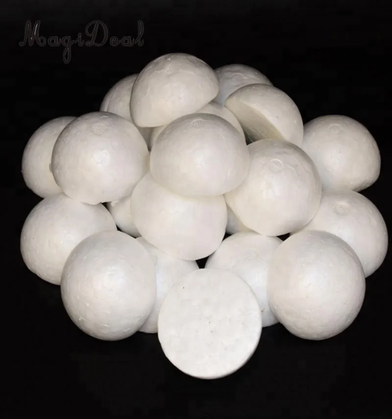 Half Round Solid Polystyrene Styrofoam Foam Balls for Christmas Kids Craft