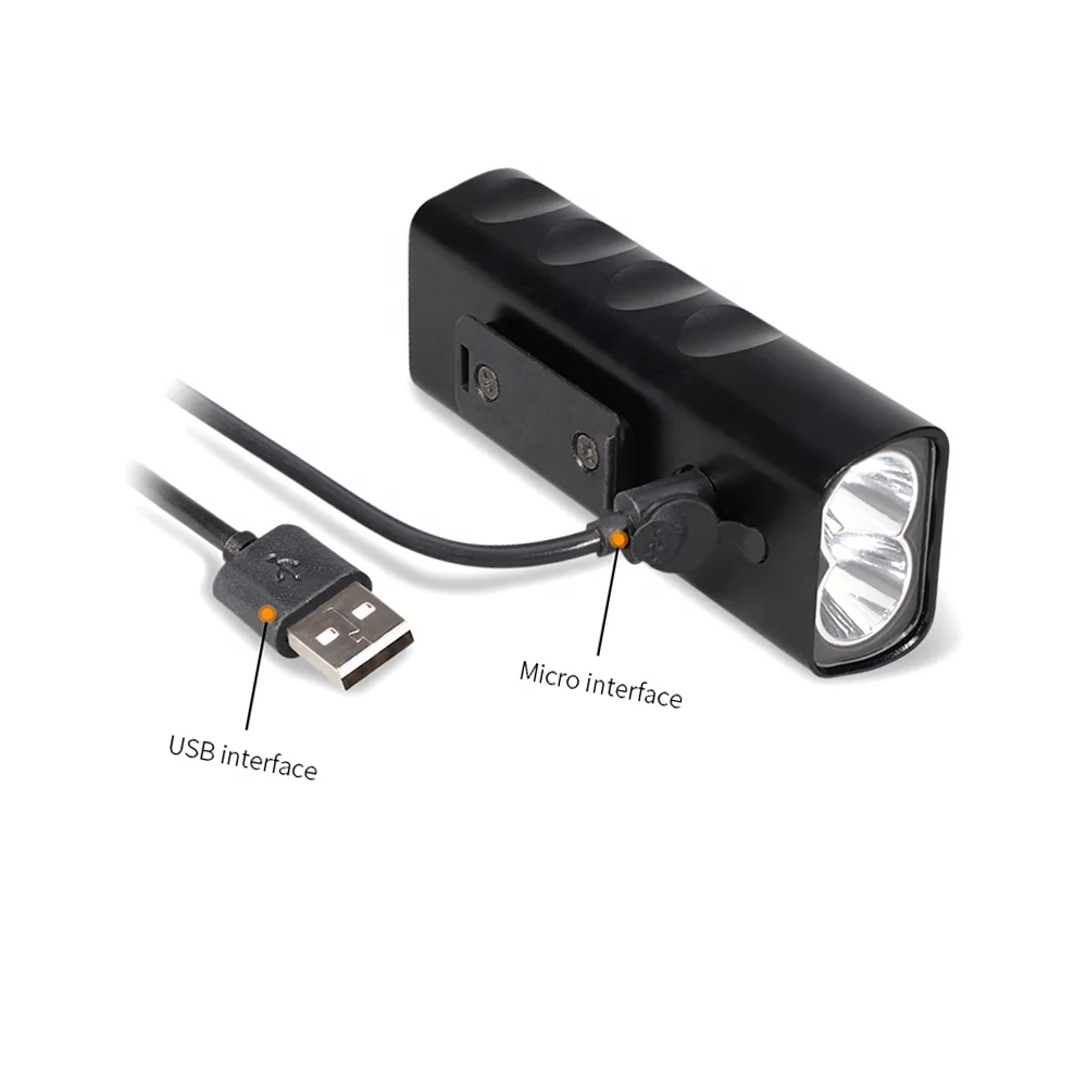 2 T6 USB перезаряжаемая алюминиевая яркая велосипедная фара на руль передняя COB Подсветка фонарик для езды велосипеде