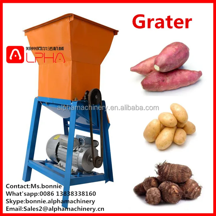 Complete Processing Cassava Grater Yam Grating Machine Machines De Transformation Du Manioc