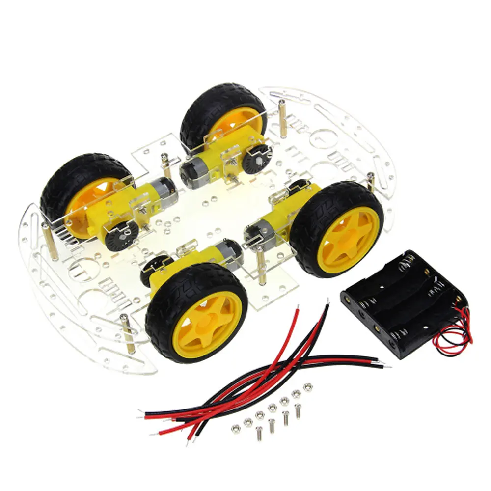 Kits De Chasis De Coche Robot Inteligente 4WD Para Con Codificador De Velocidad Nuevo Kits De Chasis De Coche Robot Inteligente 4WD Para Con Codificador De Velocidad Nuevo