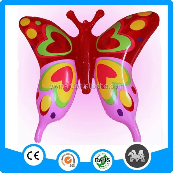 Надувная игрушка пластиковая игрушка-бабочка маленькая игрушка-мушка для животных