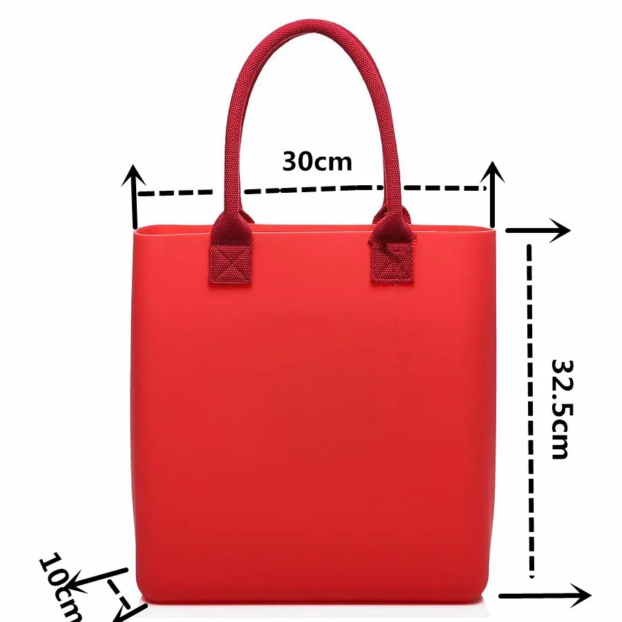 rubber beach tote