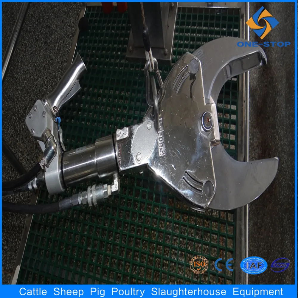 Cow beef abattoir processing horn and hoof removal scissors