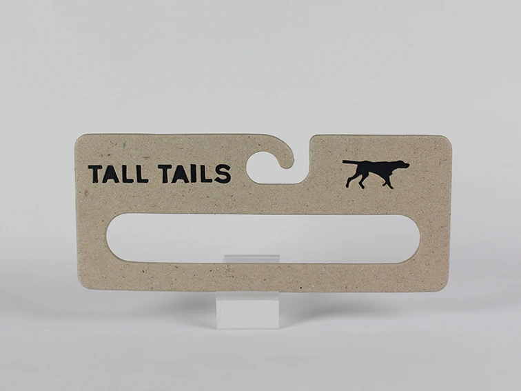 Eco Friendly 100% Recycled Cardboard Hanger 2mm 2.5mm Thickness Custom Logo