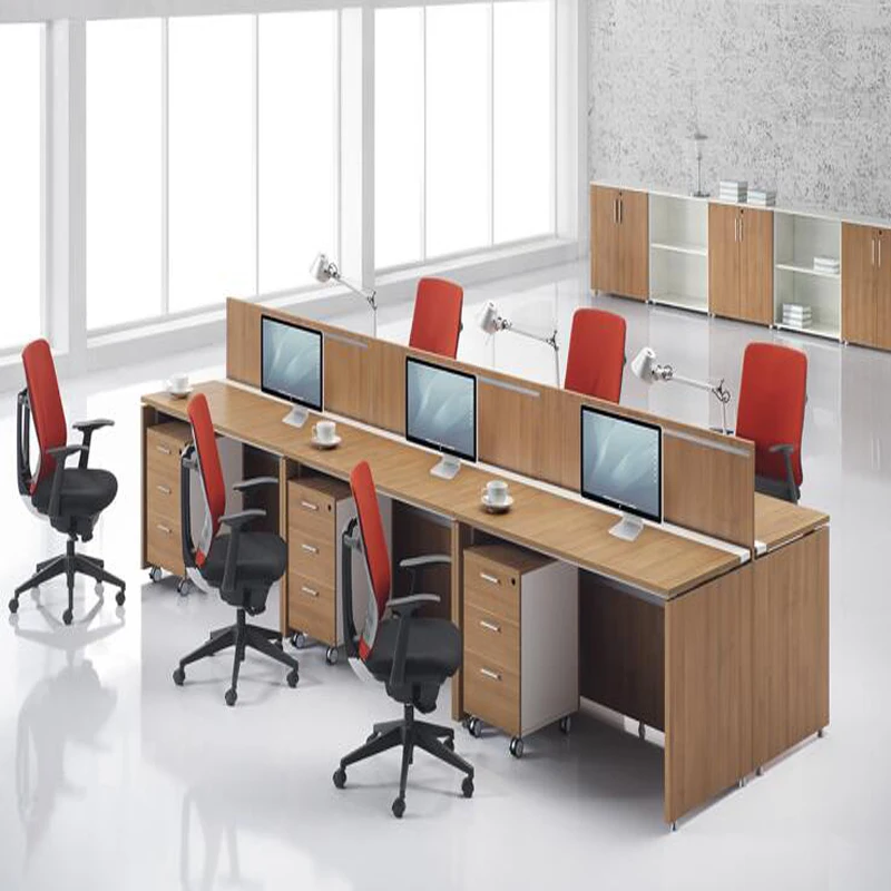 Modern Office Melamine Particle Board Furniture Front Counter Reception Desk