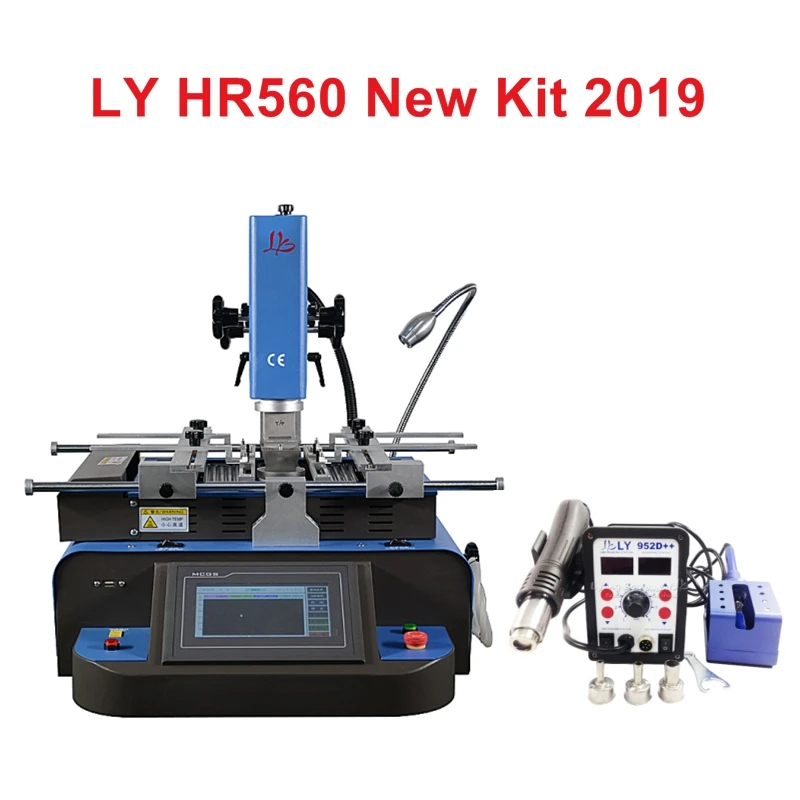 Bga Rework Station HR560 HR IR 3 Temperature Zones Laser Alignment Low Cost Bga Rework Machine with Bga Reablling Kit