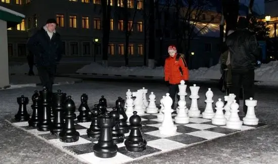 Large Granite Chess Pieces Large