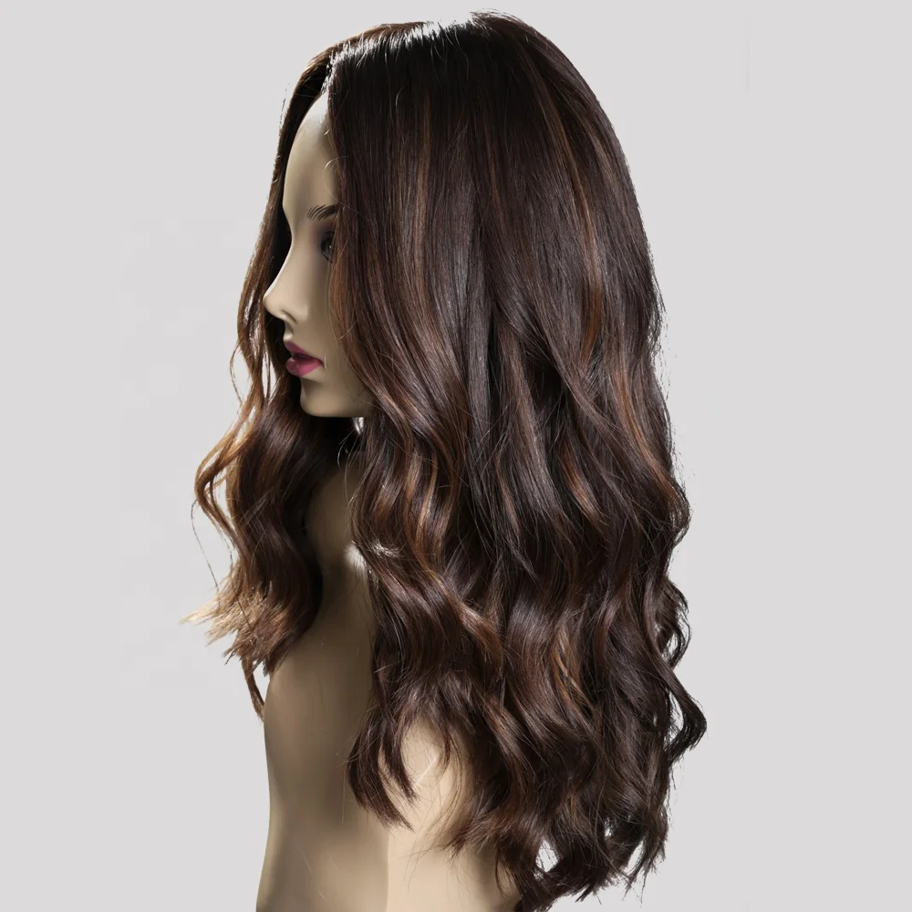 Необработанные 100% европейские Натуральные Шелковые человеческие волосы topper еврейский парик высококачественные женские