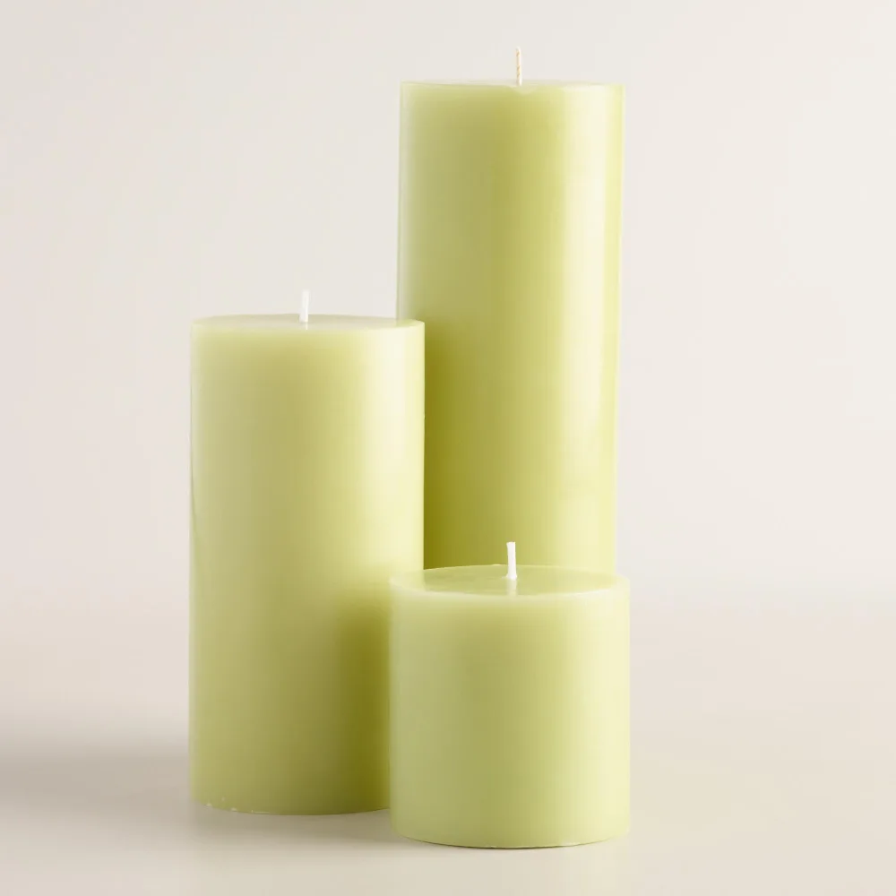 2023 the Most Popular Pillar Shape Paraffin Wax Luminescence Pillar Candle in Bulk