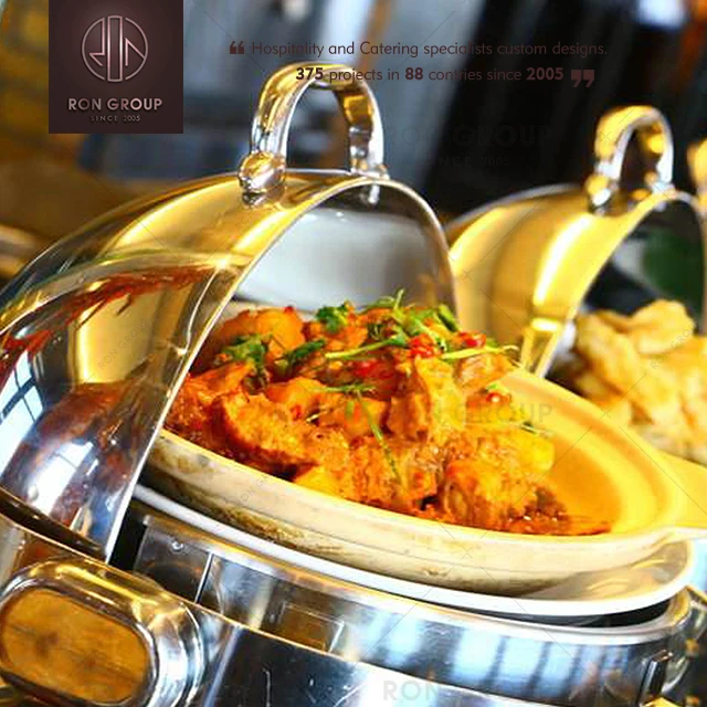 Оптовая продажа Высококачественная Буфетная плита из нержавеющей стали для отеля ресторана горячий горшок подогреватель еды стол набор электрических блюд