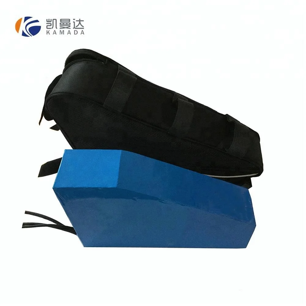 Replacement China 60V 1000W lithium ion E-bike battery pack with triangle bag