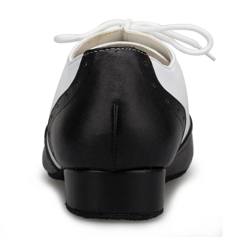 
Черный плюс Белая обувь из натуральной кожи на высоком каблуке 2,5 см мужские туфли для латинских танцев 