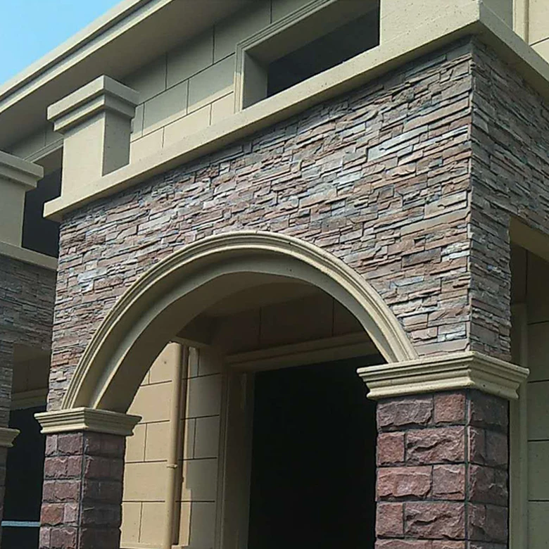 Custom color stack stone cladding lightweight artificial lightweight stone wall shell decoration
