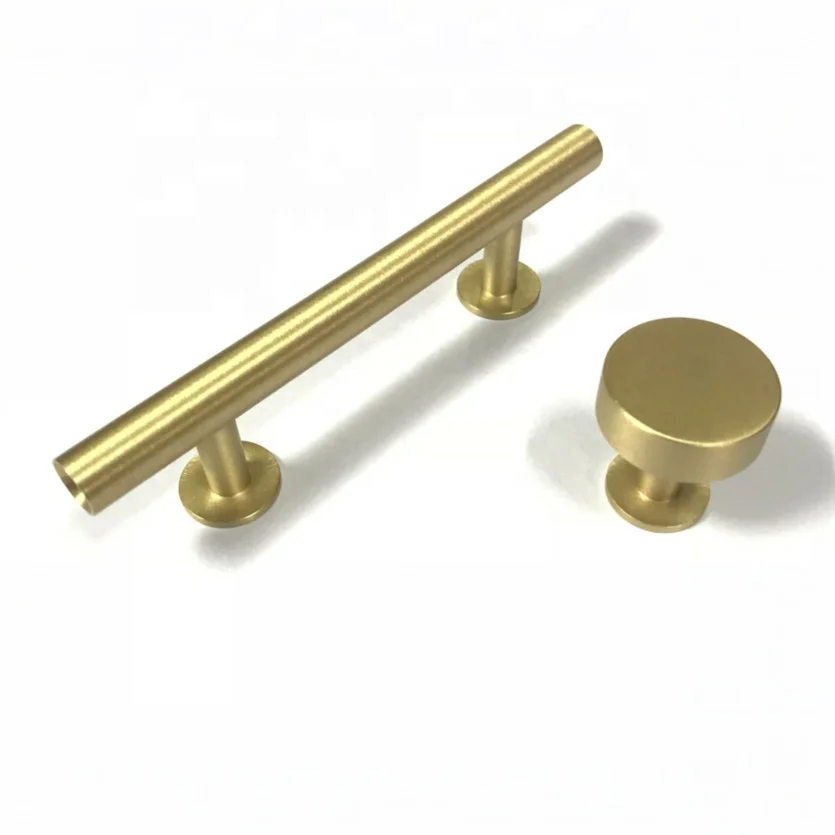 America Brush Brass Solid Furniture Fitting 3 inch Cabinet Drawer Pull Handle