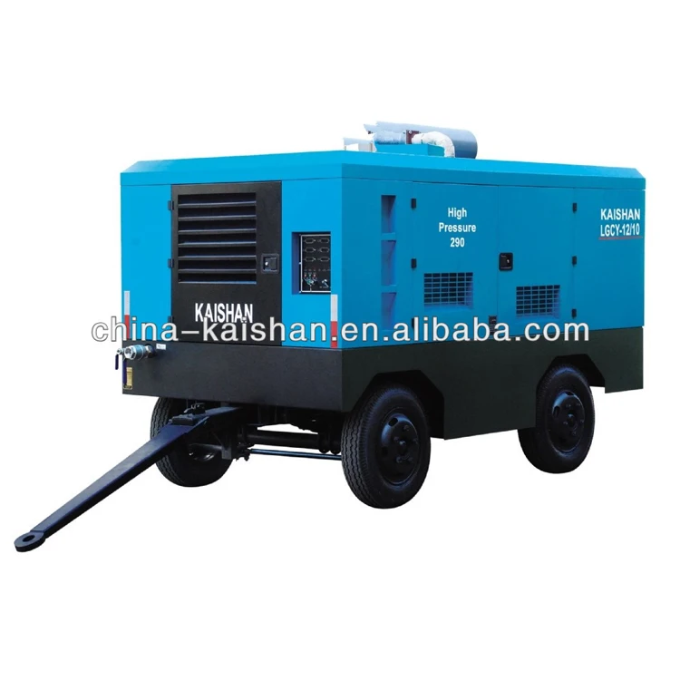 
 Lgcy-12/10 Diesel Portable Screw Air Compressor Used For Water Well Drilling Rig Mini Type Air Com
