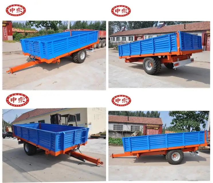 5 тонн 2 колесный трактор транспорт сельскохозяйственных бортовой прицеп