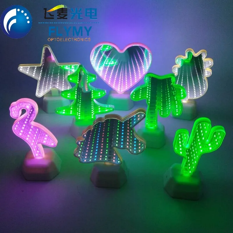 LED INFINITY MIRROR Star TUNNEL Optical Illusion LIGHT 3D Effect WHITE