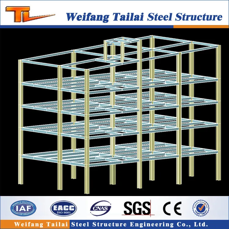 Steel Structure Office with Multi Storey Construction Building Projects Made by Factory