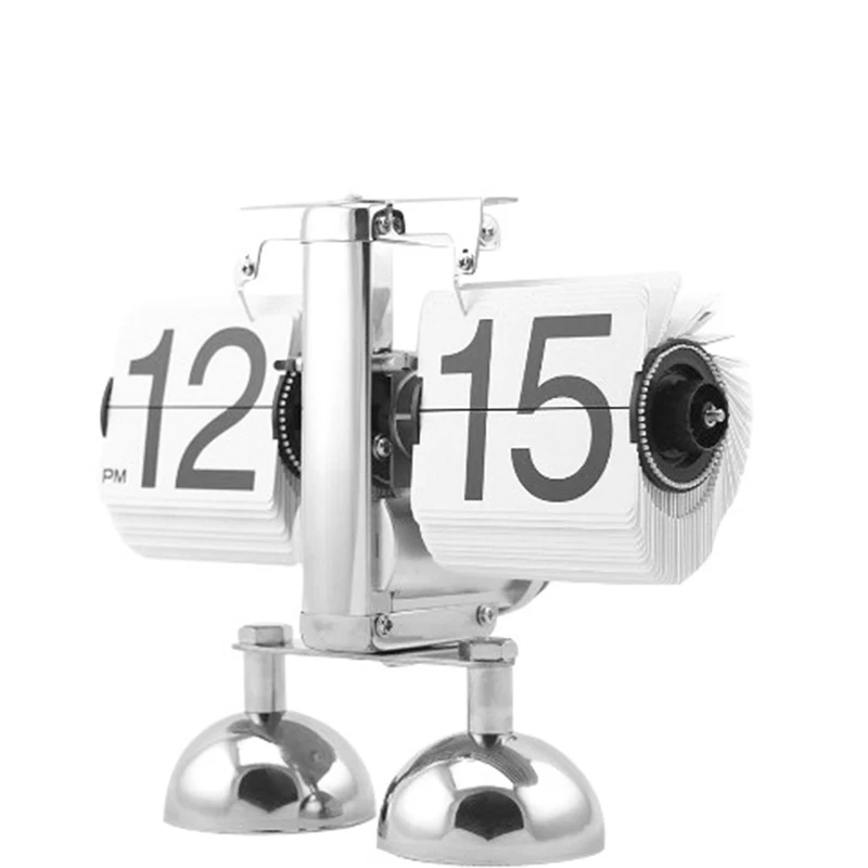 Auto Flip Clock Retro Down Calendar Wall Table Automatic Manufacturers Digital Bamboo Desk Shelf air White Airplane Mechanical