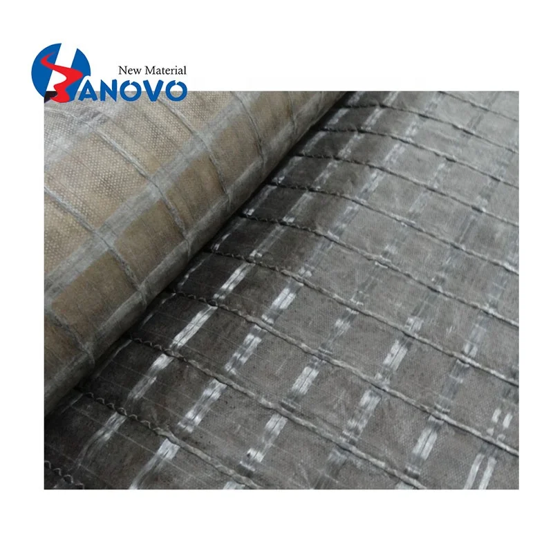 Polyester Geogrid Stitched With Nonwoven Geotextile Fabric Impregnated by Bitumen Civil Engineering