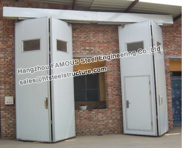 Sectional Overhead Folding Doors for Industrial Workshop