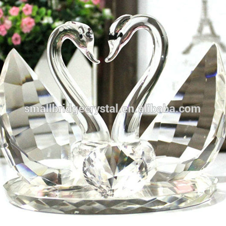 Good Quality Crystal Swan Wedding gift