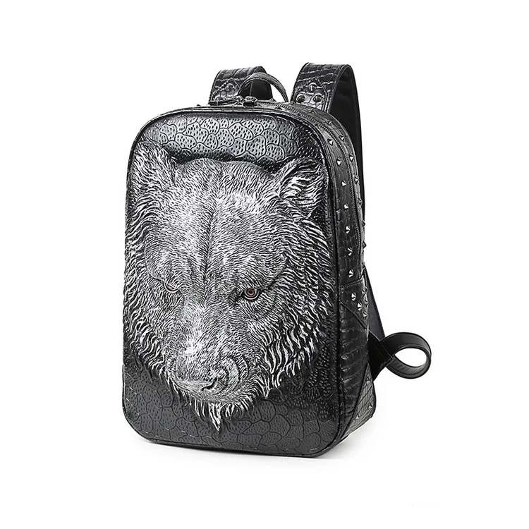 wolf head backpack