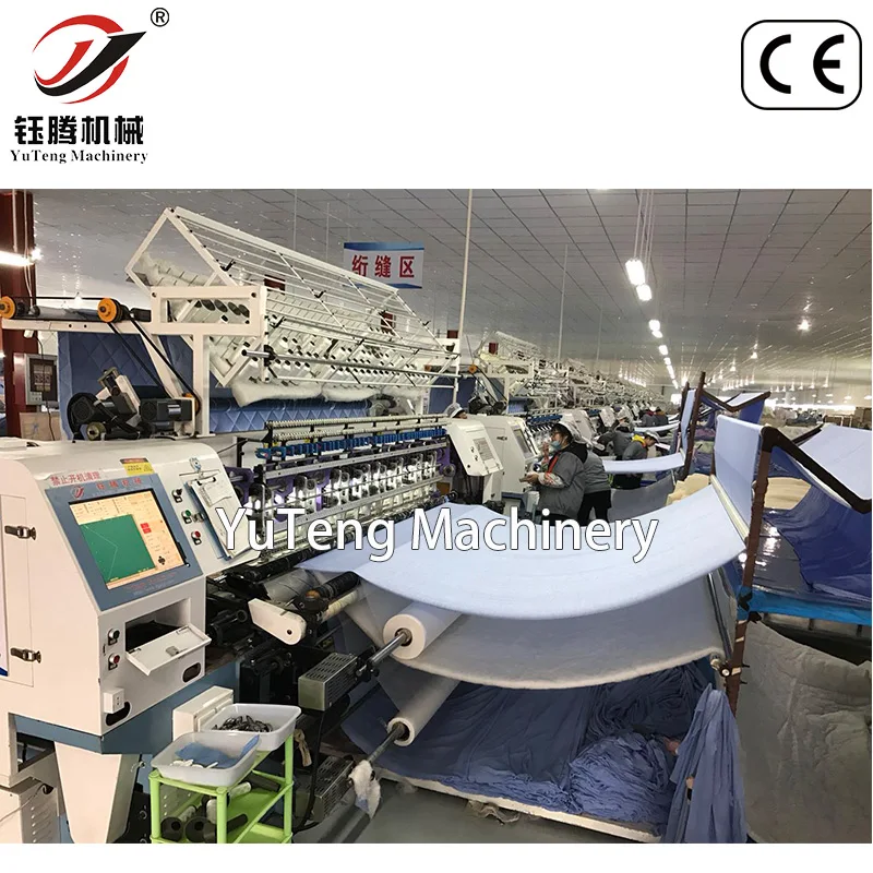
3300 мм компьютеризированная стеганая машина с замком, стеганая машина для матрасов с несколькими иглами 