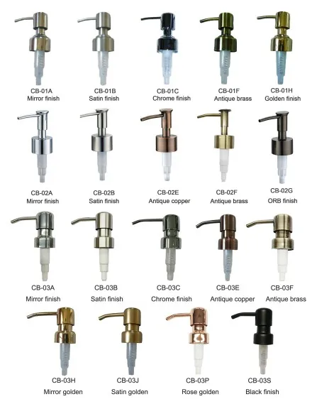 Металлический насос для шампуня 28/400 подходит стеклянной бутылки