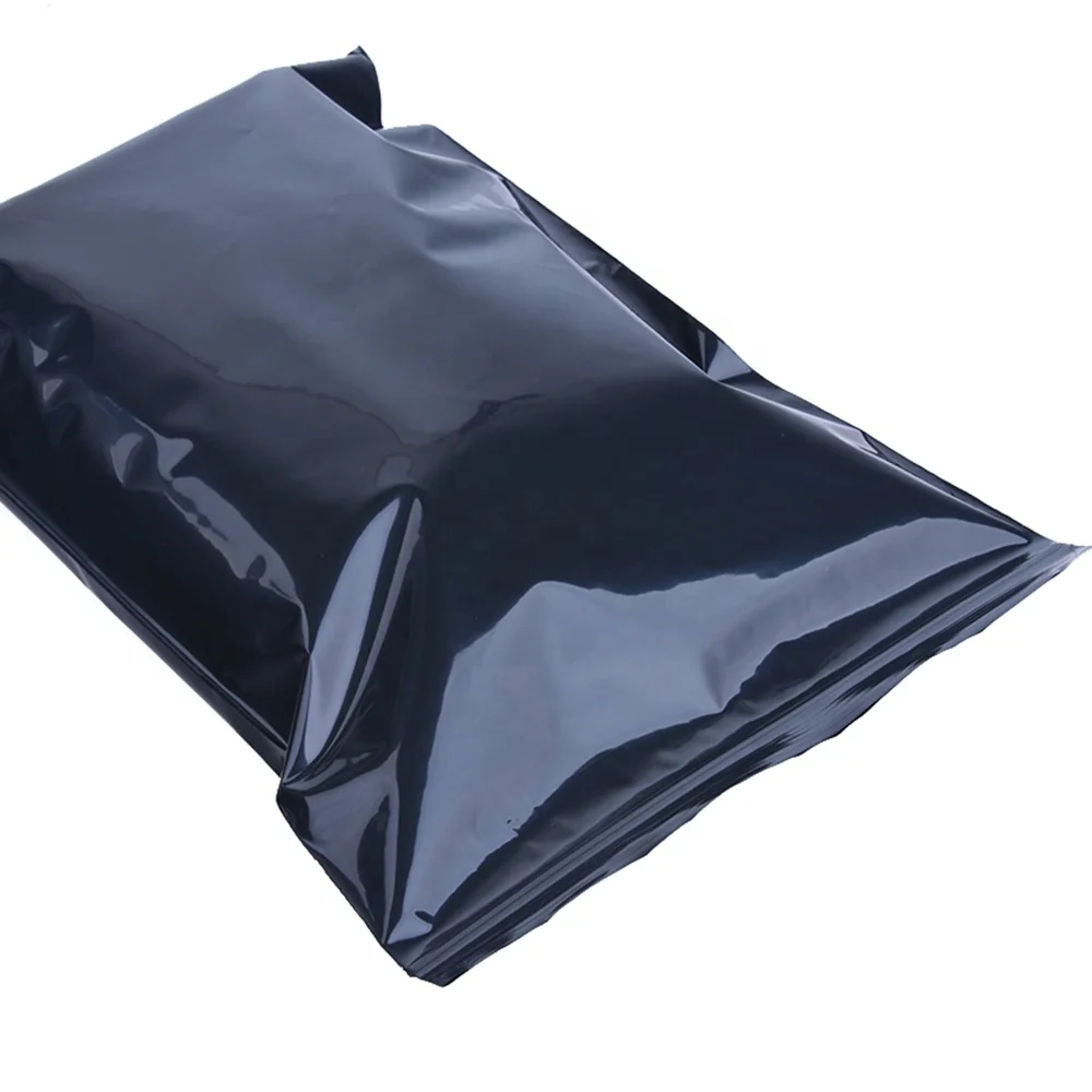 black zip lock pouch