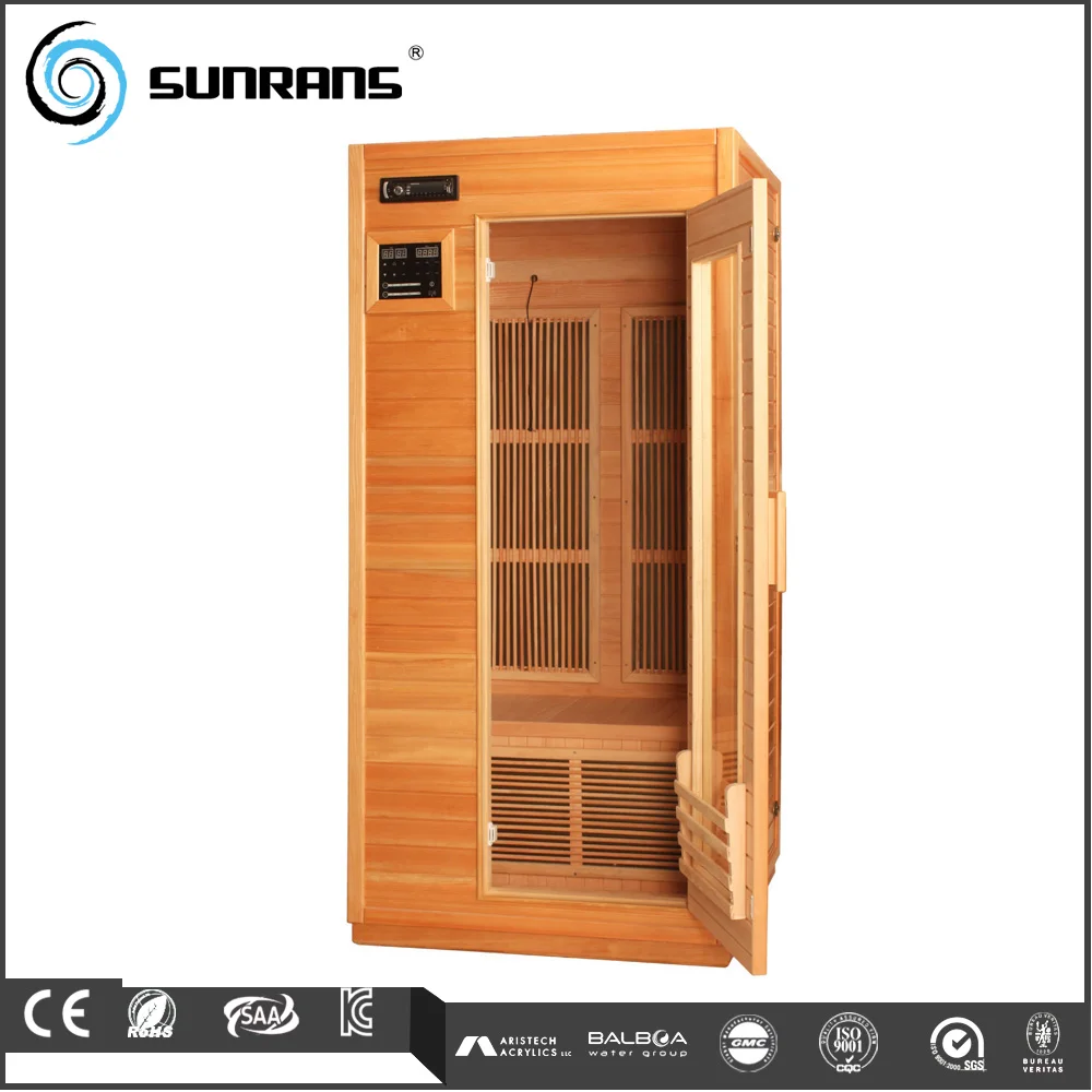 One Person Wooden Far Infrared Mini Indoor Steam Portable Outdoor Traditional Dry Sauna and Weight Loss