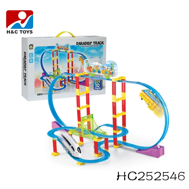 Plastic Train Tracks Toy Game orbit Rail Car Toy Promotion Toys for Kids