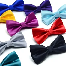 Pánsky jednofarebný motýlik z Aliexpress