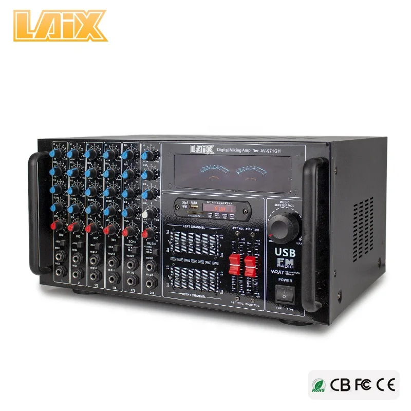 Laix AV-971Gh Sasion Line Audio Transistor Optical Pro Power Class AB Module Circuit EQ Amplifier