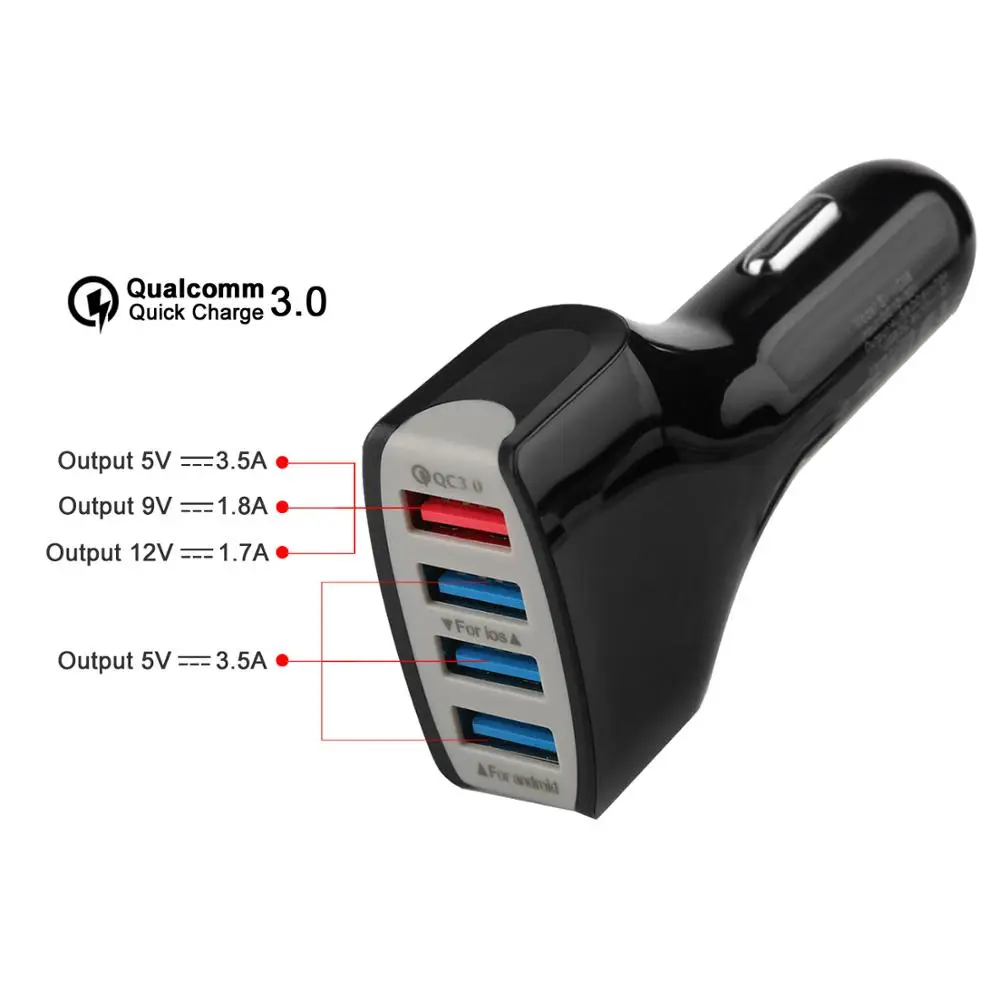 Wholesale 5V/7A 4 Port USB Fast Mobile Phone Car Charger Adapter For Vehicle Smart USB Devices Portable Car Phone Charger From m.alibaba.com