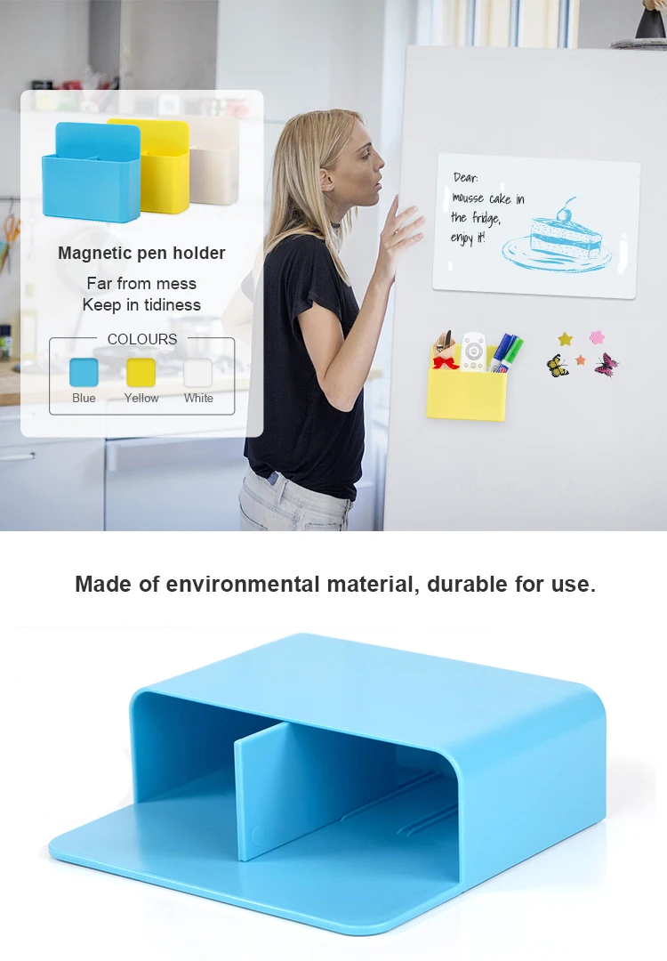 Storage Box Magnetic Dry Erase Marker Holder Pencil Pen Tray Holder for Kids details