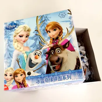 Cheap Kid Toys Cartoon Jigsaw Puzzle Picture for Children Learning Toys with Box Packaging Custom Printed