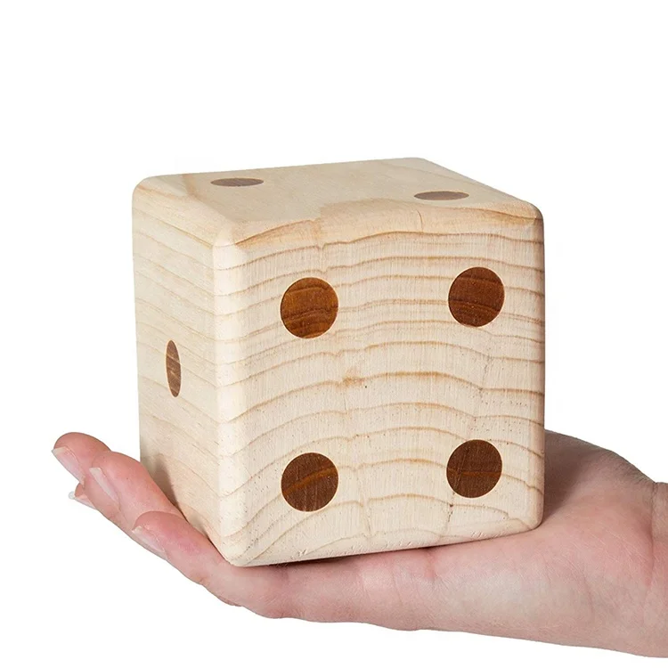 3 5 дюймовые большие деревянные крупные гигантские игральные кости Jumbo для заднего