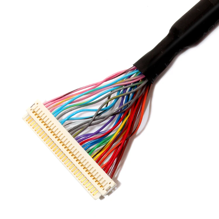 Sino Media LCD VGA LVDS Controller Board 6/10 Pin LCD LVDS Cable 20/30 Pin HRS Connector ISO9001 PVC Copper Core for Computer