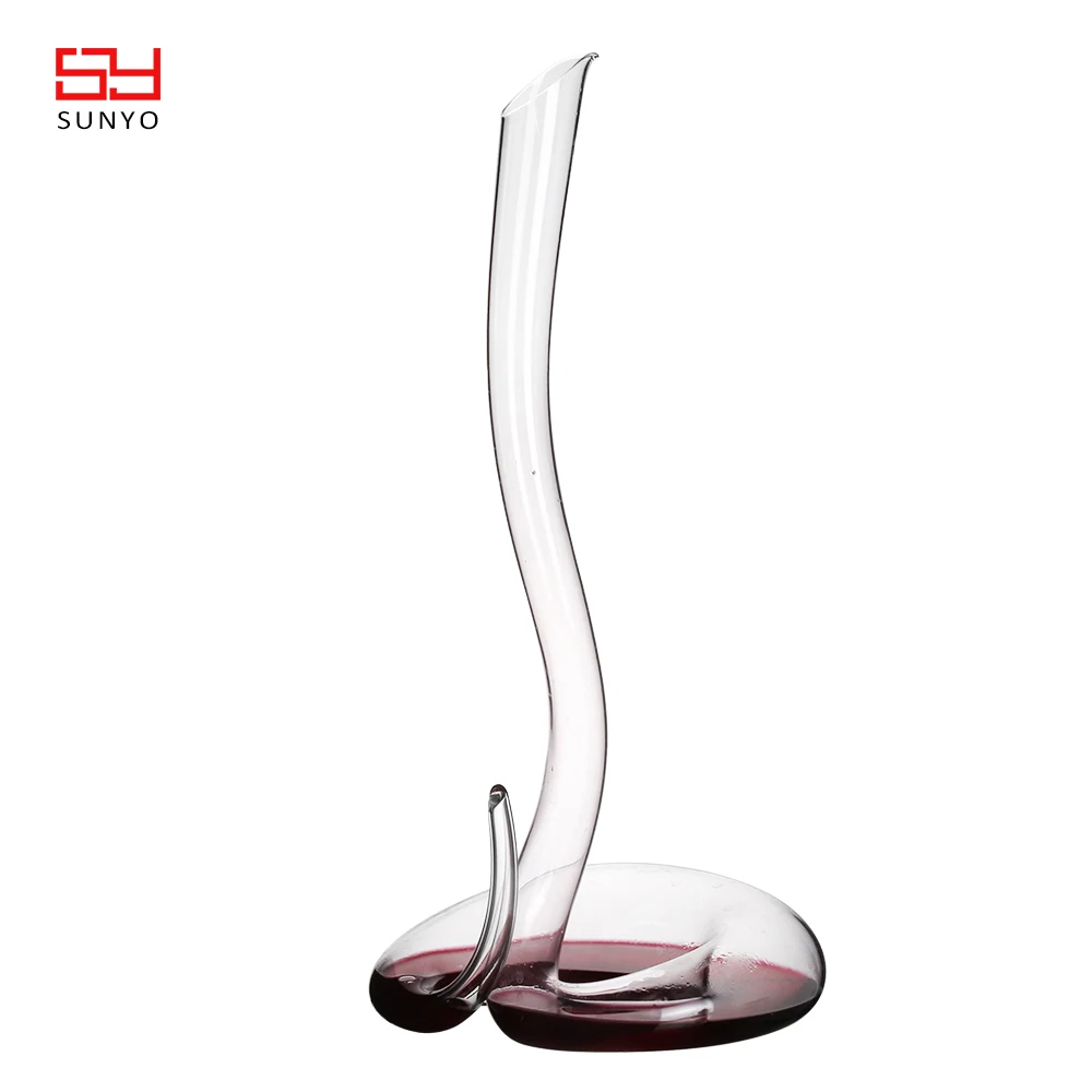 Wholesale Innovative Crystal Glass Snake Shaped Wine Decanter
