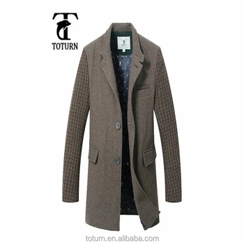 oem clothing manufacturing turkish slim fit stripe check fleece Woolen Plaids tweeds man's tailored blazer jacket
