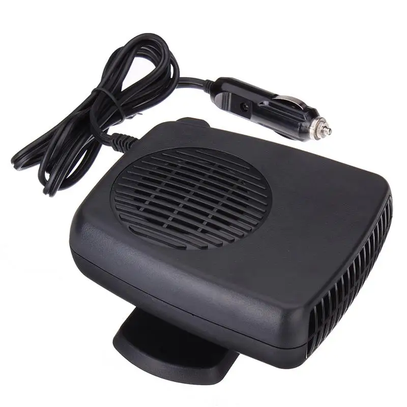 12 volt car fan heater for cigarette lighter socket Therwen 3 Pcs Portable 150W 12V Car Heater Plug in Defroster Windshield 360 Degree Rotation Heating and Cooling Auto Demister Cooling Air Circulator : Automotive in fuse in the cigarette lighter plug offers power Car Heater Fan Defogger Car